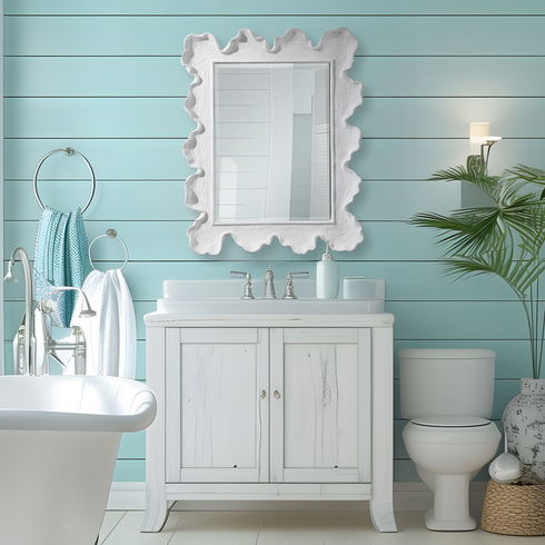 Sea Coral Coastal Mirror