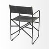 Direttore Black Iron Frame Black Leather Dining Chair thumbnail 8