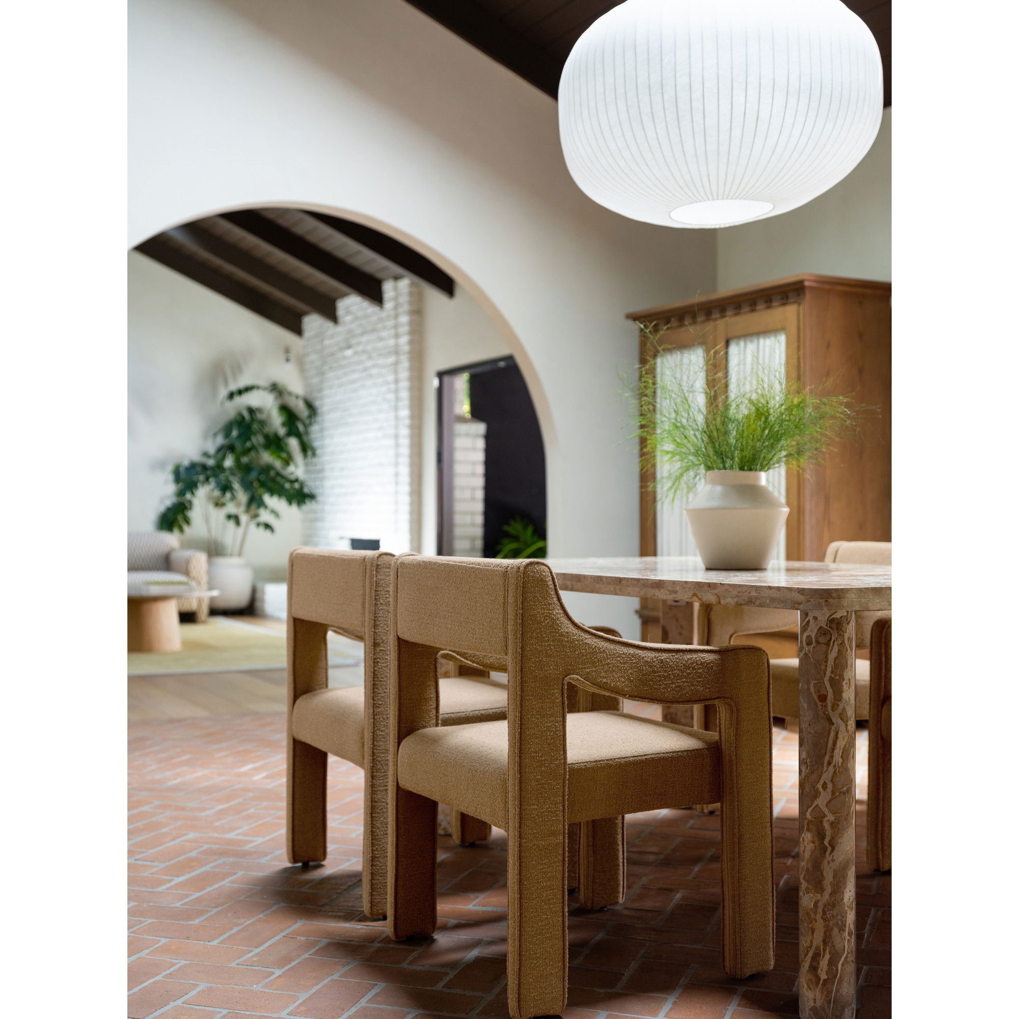 Elise Dining Chair Ochre, by Moe's Home, 22.8" width x 31.9" height x 22.2" depth View 9