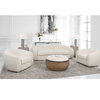 Capra Art Deco White Swivel Chair, Accent Chair by Uttermost, 43" width x 28" height x 37" depth thumbnail 6
