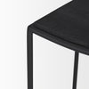 Taniel Backless 26in Seat Counter Stool | Black Wood with Black Metal, Counter & Bar Stool by Mercana, 18" length x 16" width x 27.25" height thumbnail 12