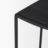 Taniel Textured Black Wood with Black Metal Counter Stool thumbnail 8