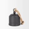 Quincy Medium Matte Black Metal Decorative Bell Object thumbnail 3