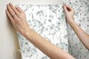 Flourish Sheer Blue & Grey Peel & Stick Wallpaper 6 Flourish Sheer Blue & Grey Peel & Stick Wallpaper thumbnail 6