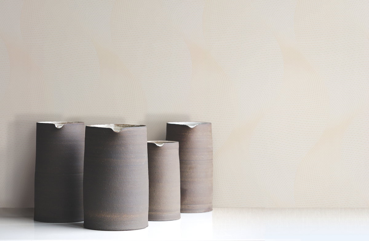 Genie Cream & White Wallpaper, by York Wall, 34'6" length x 2'3.56" width x 0.02" depth View 2