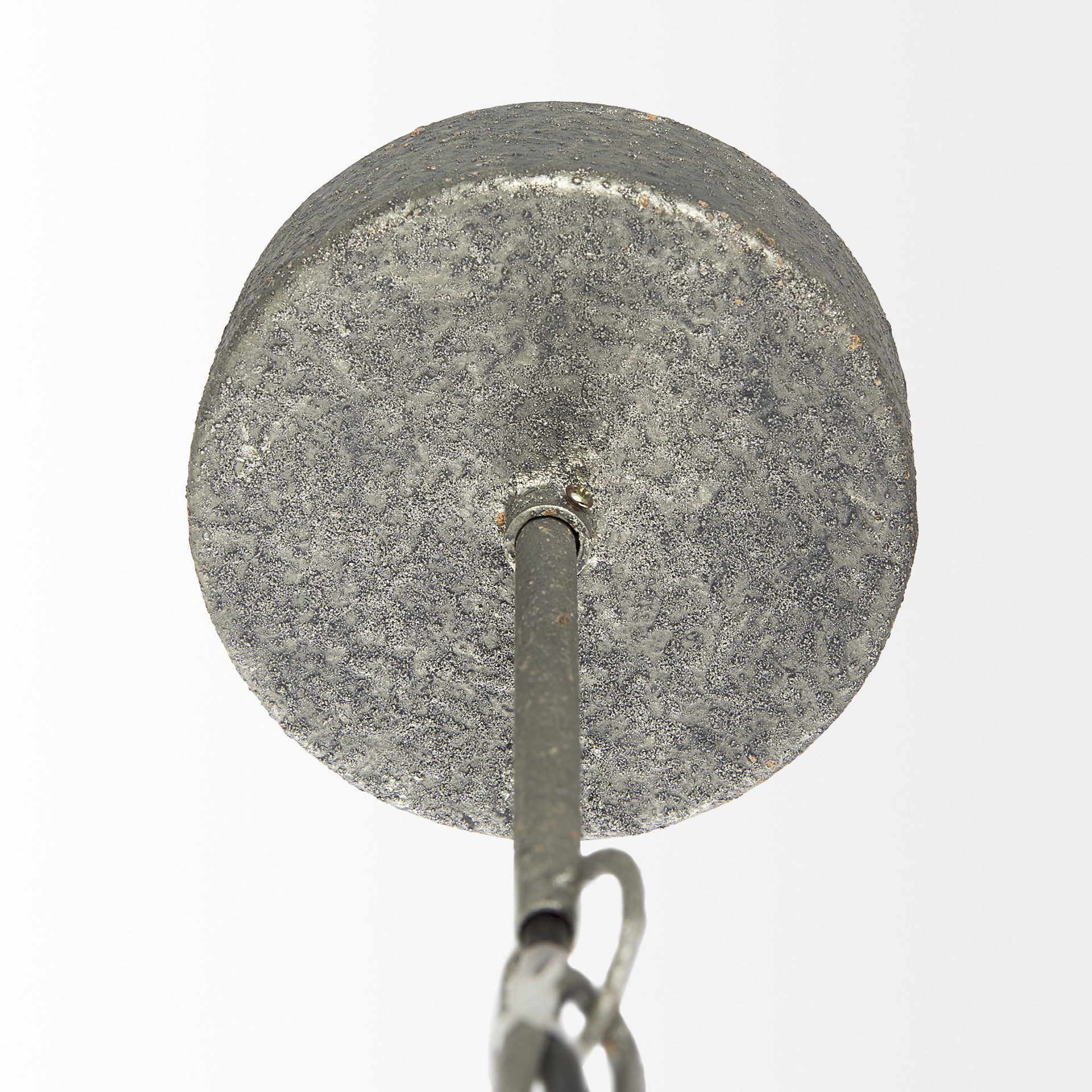 Phillum (29'x37') Silver Metal Chassis and White Wood Beaded Six Bulb Chandelier, by Mercana, 29" length x 29" width x 37" height View 6