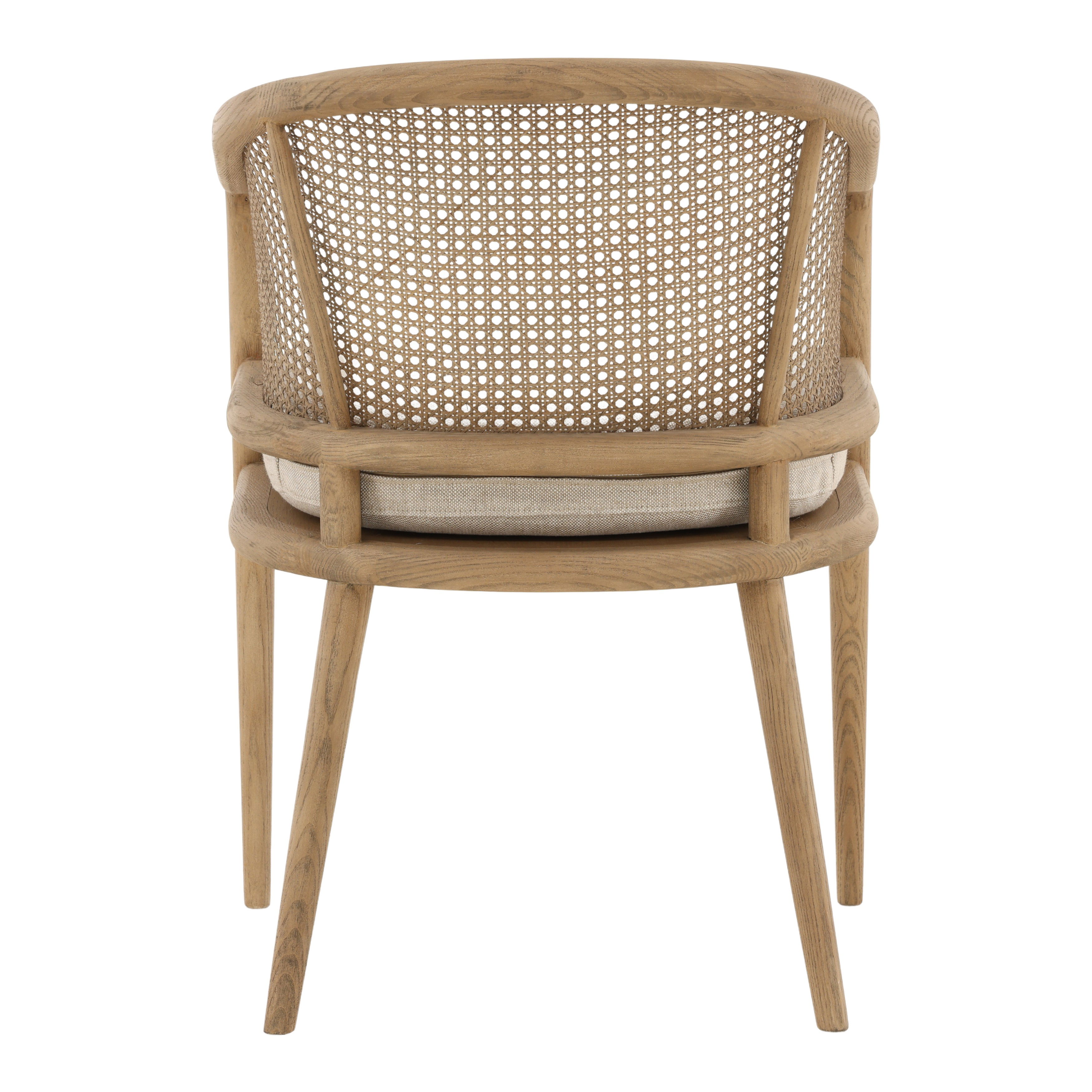 Camile Dining Chair Beige, by Dovetail, 22.5" width x 32" height x 23.25" depth View 4