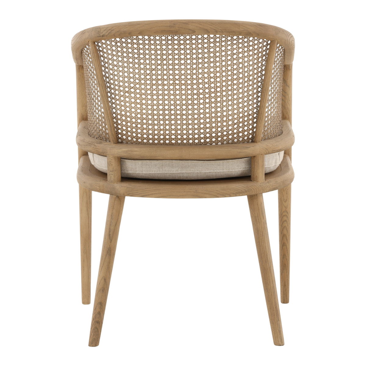 Camile Dining Chair Beige, by Dovetail, 22.5" width x 32" height x 23.25" depth View 4