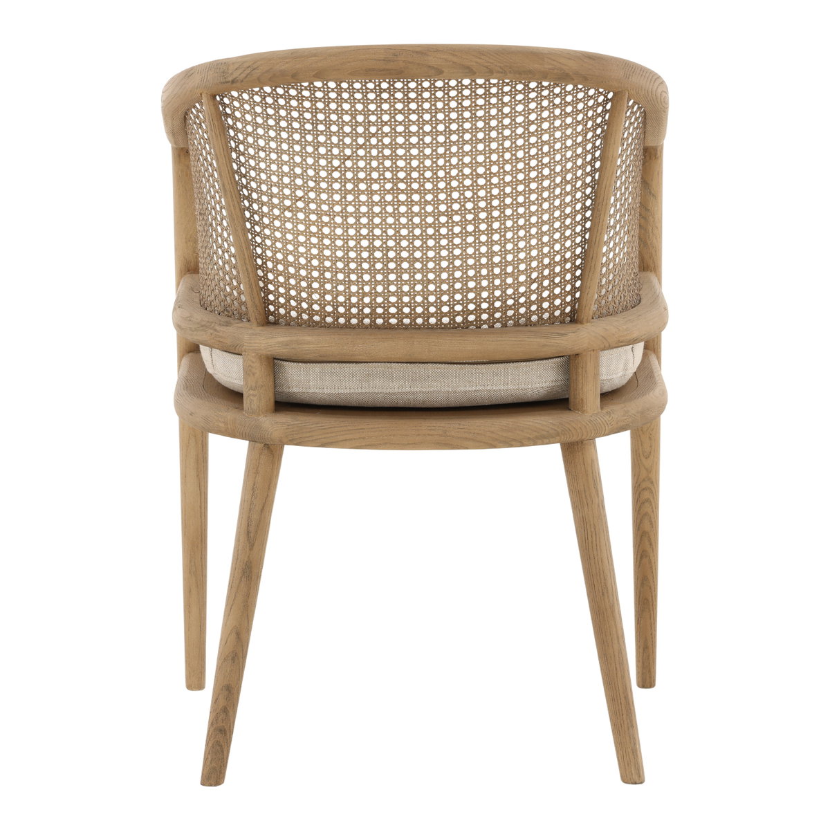 Camile Dining Chair Beige, by Dovetail, 22.5" width x 32" height x 23.25" depth View 4