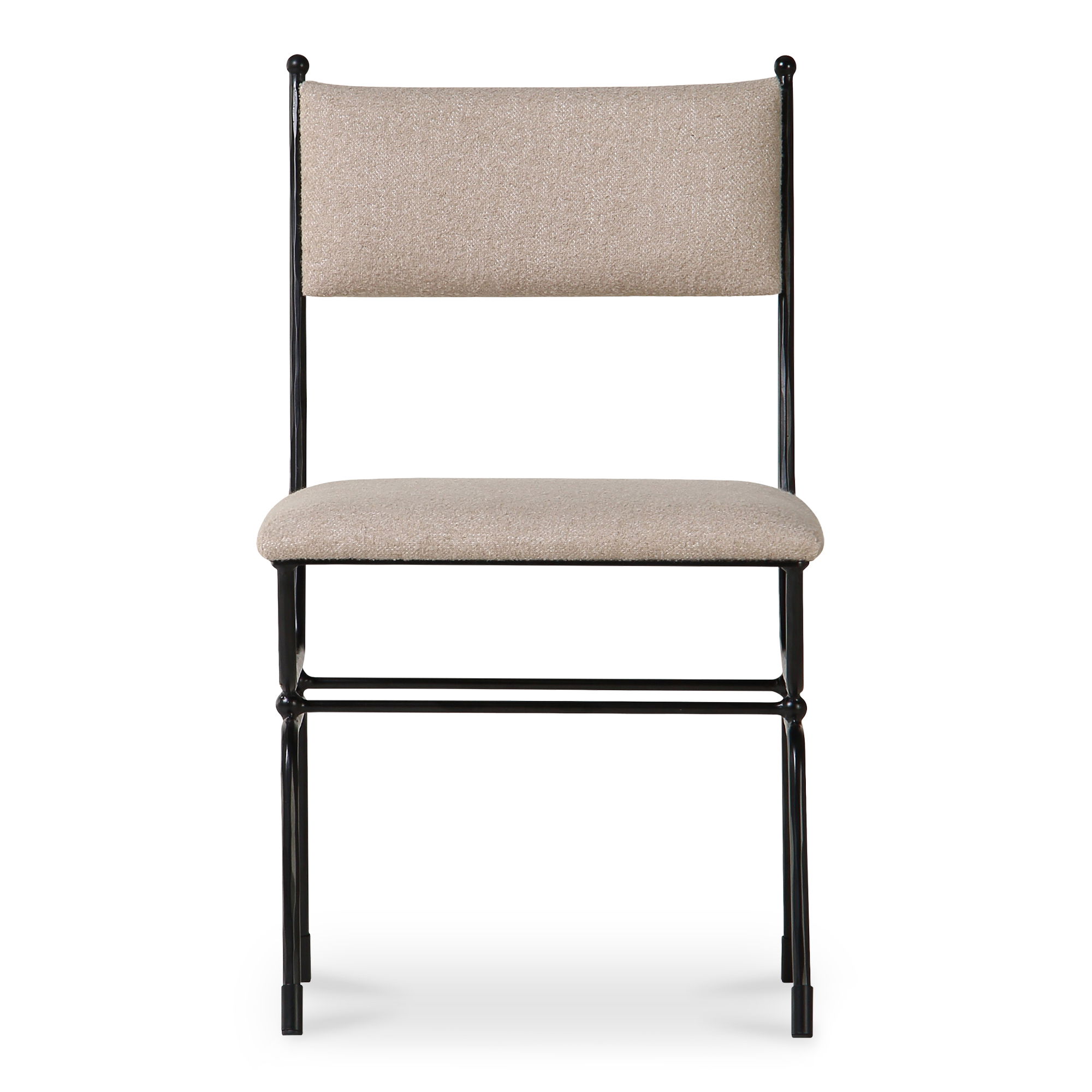 Posta Dining Chair Beige, by Moe's Home, 18.3" width x 33.75" height x 21.65" depth View 1