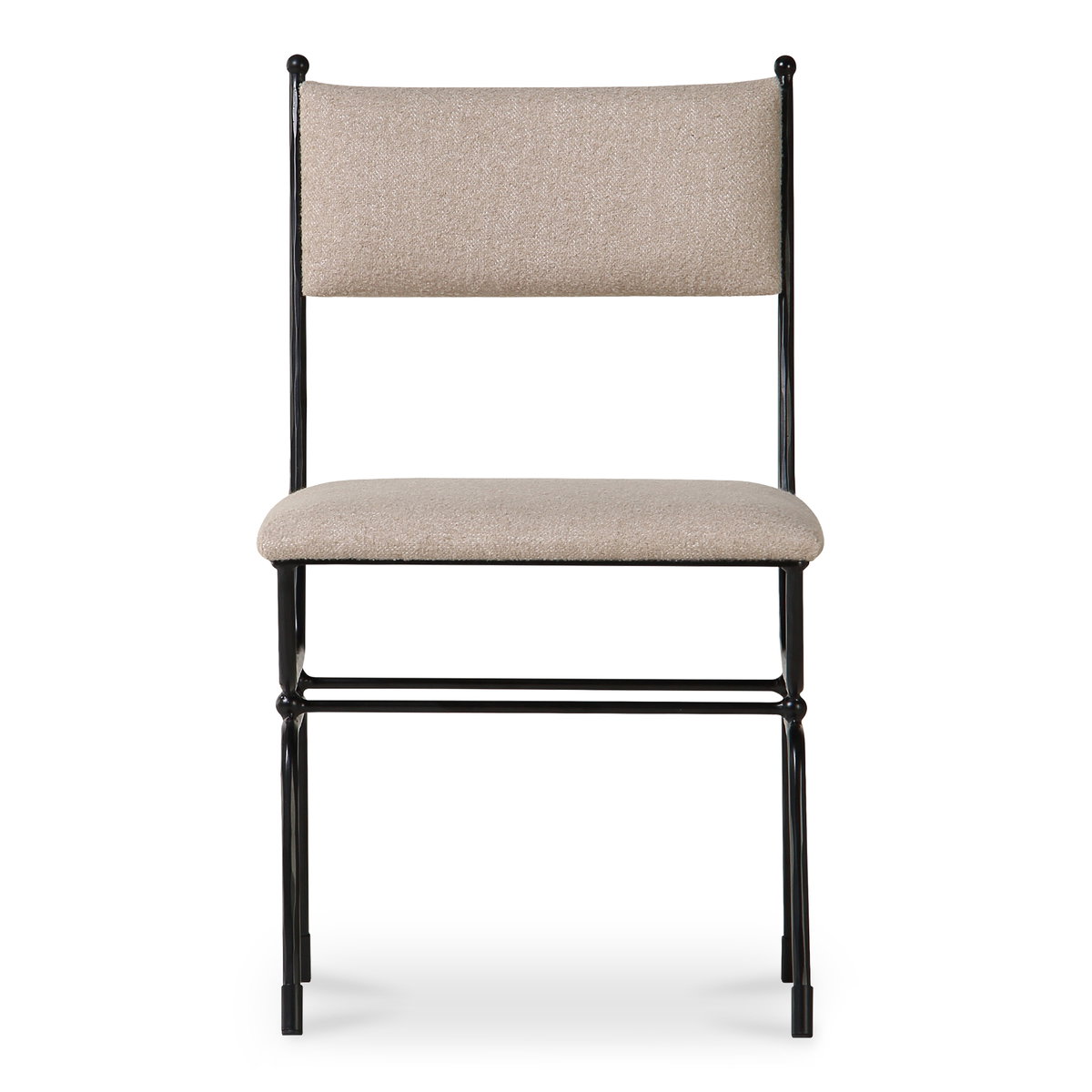 Posta Dining Chair Beige, by Moe's Home, 18.3" width x 33.75" height x 21.65" depth View 1