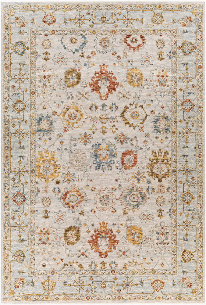 Reina Machine Woven Rug, by Surya, 9'6.17" length x 6'6.74" width