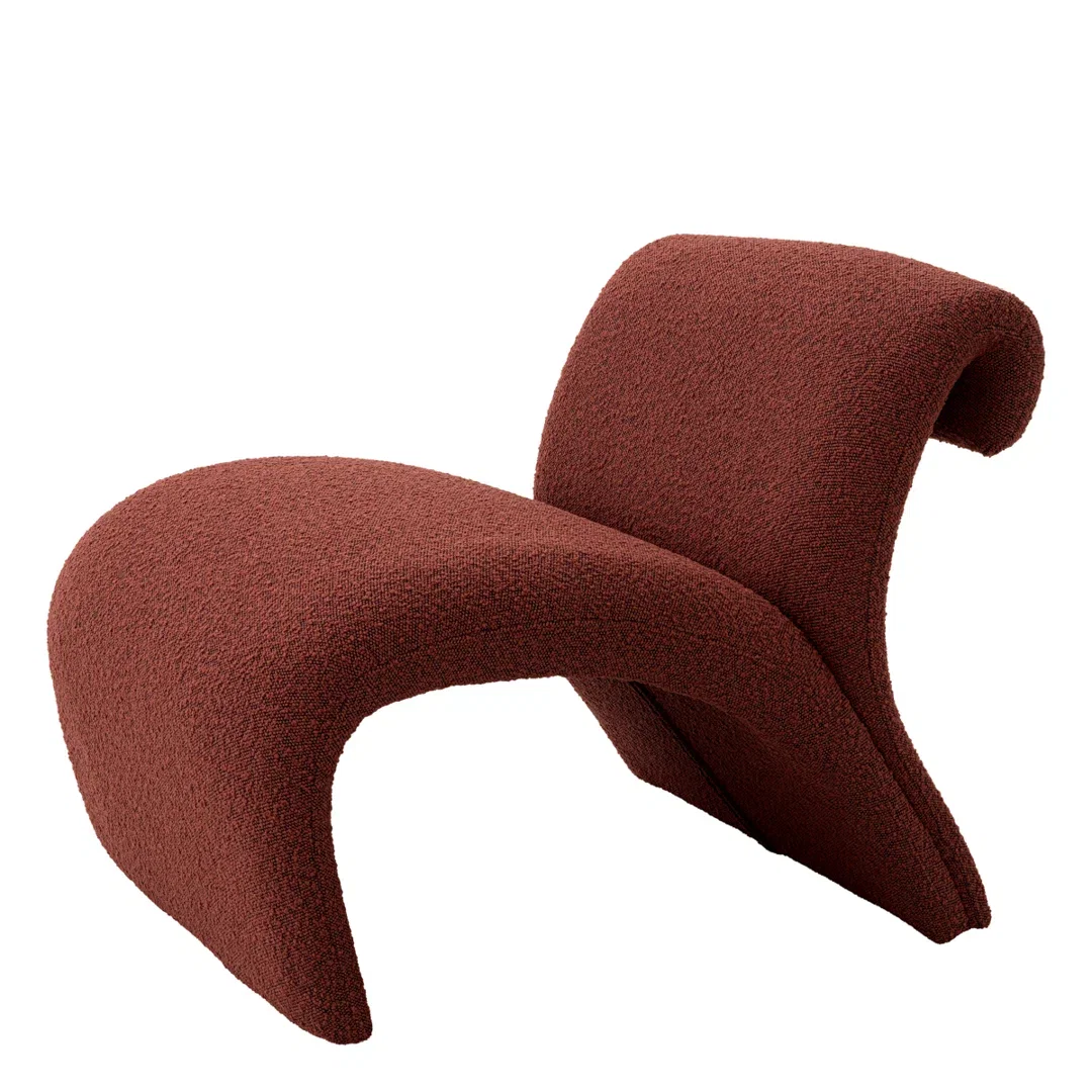 Vignola Armless Chair, Accent Chair by Eichholtz USA, 27.17" width x 26.38" height x 29.13" depth View 1