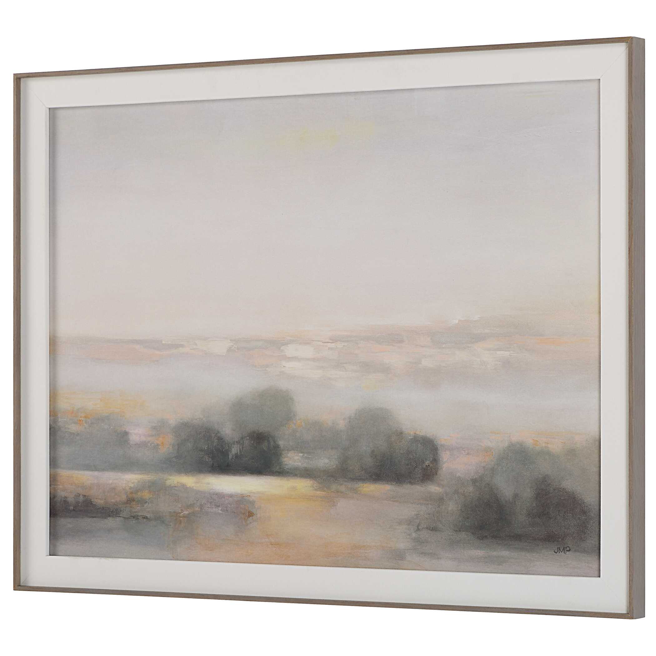Atmospheric Neutral Landscape Print large image 