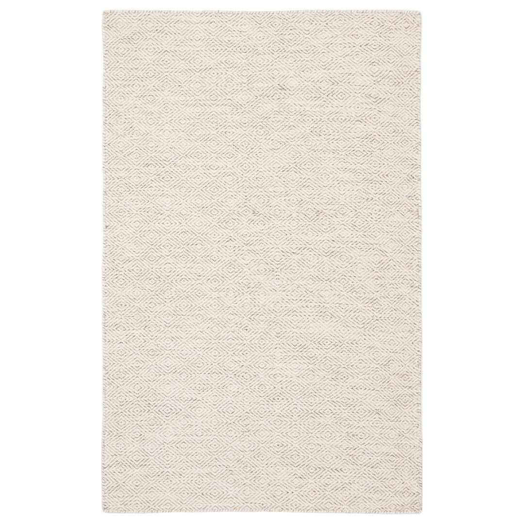 Fifer Handwoven Flatweave Wool Ivory Area Rug large image 