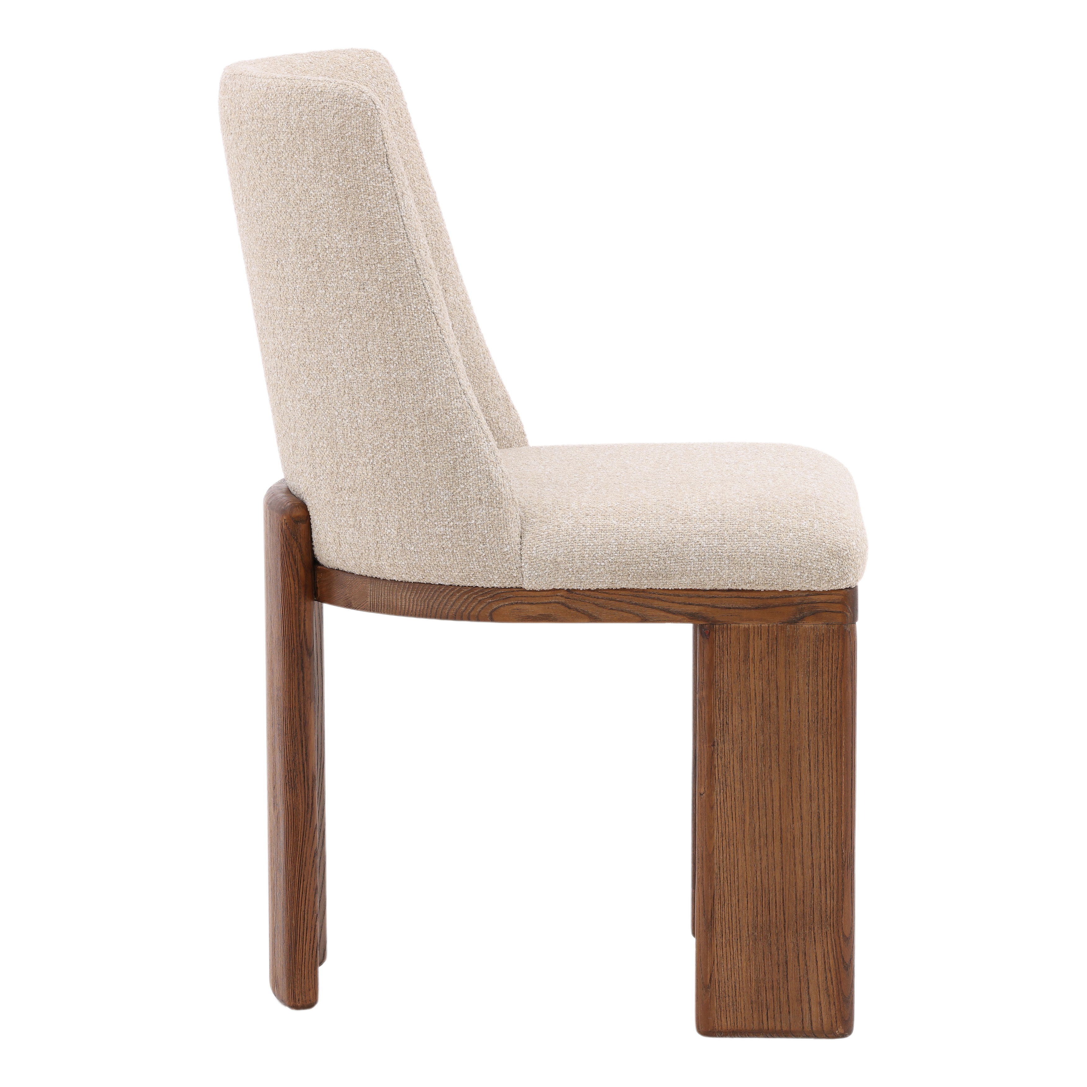 Alistair Dining Chair Sand, by Dovetail, 20" width x 35.25" height x 24" depth View 3