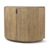 Terra Fluted Light Brown Wood 2-Door Accent Cabinet thumbnail 0