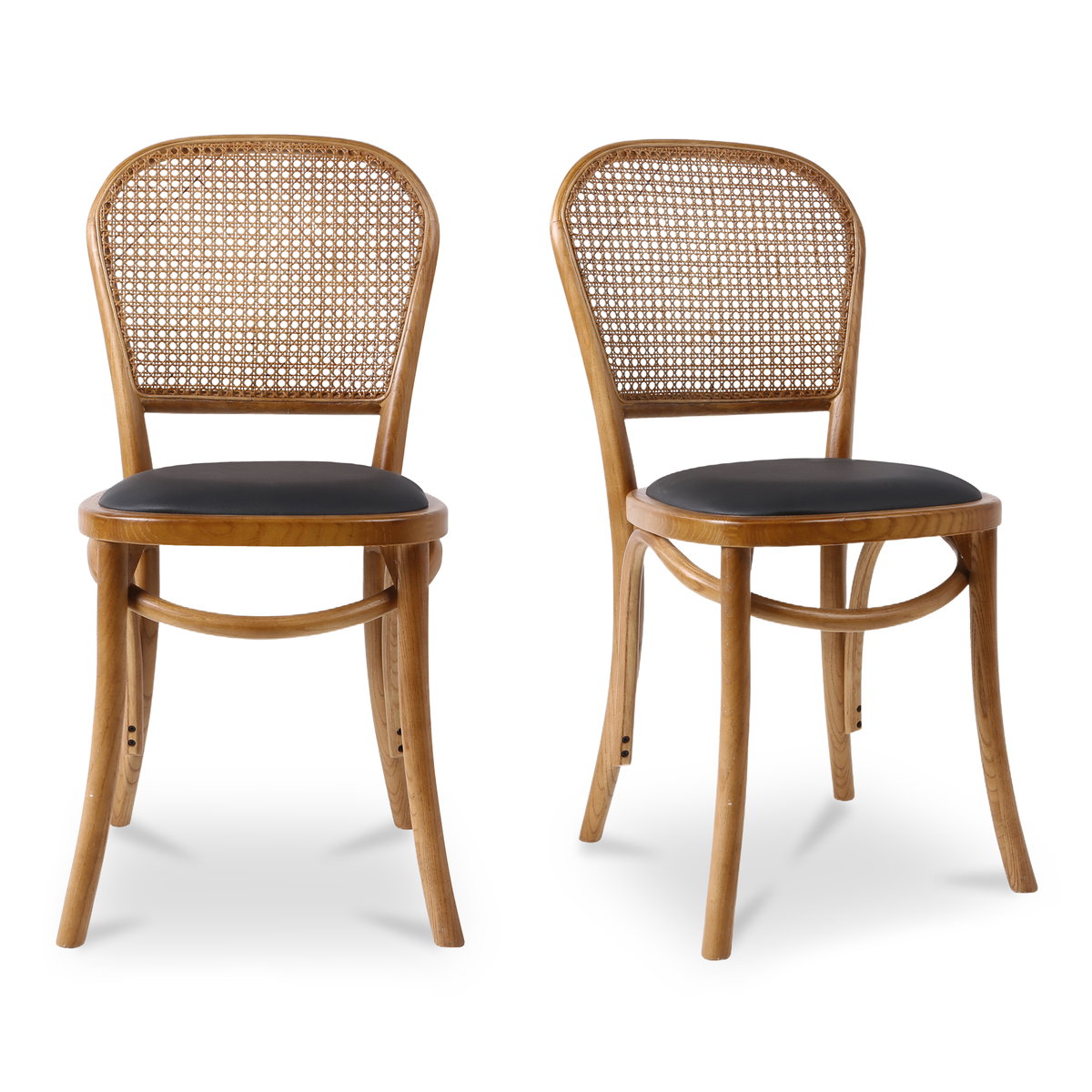 Bedford Dining Chair Light Brown - Set Of Two, by Moe's Home, 16" width x 34" height x 16" depth View 1
