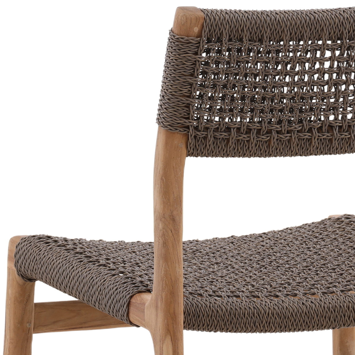Ysidro Outdoor Dining Chair Grey, by Dovetail, 18.75" width x 32" height x 21.75" depth View 5