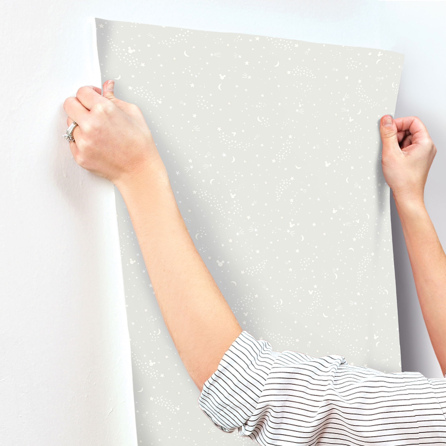 Disney Mickey Mouse Star Grey Wallpaper large image 