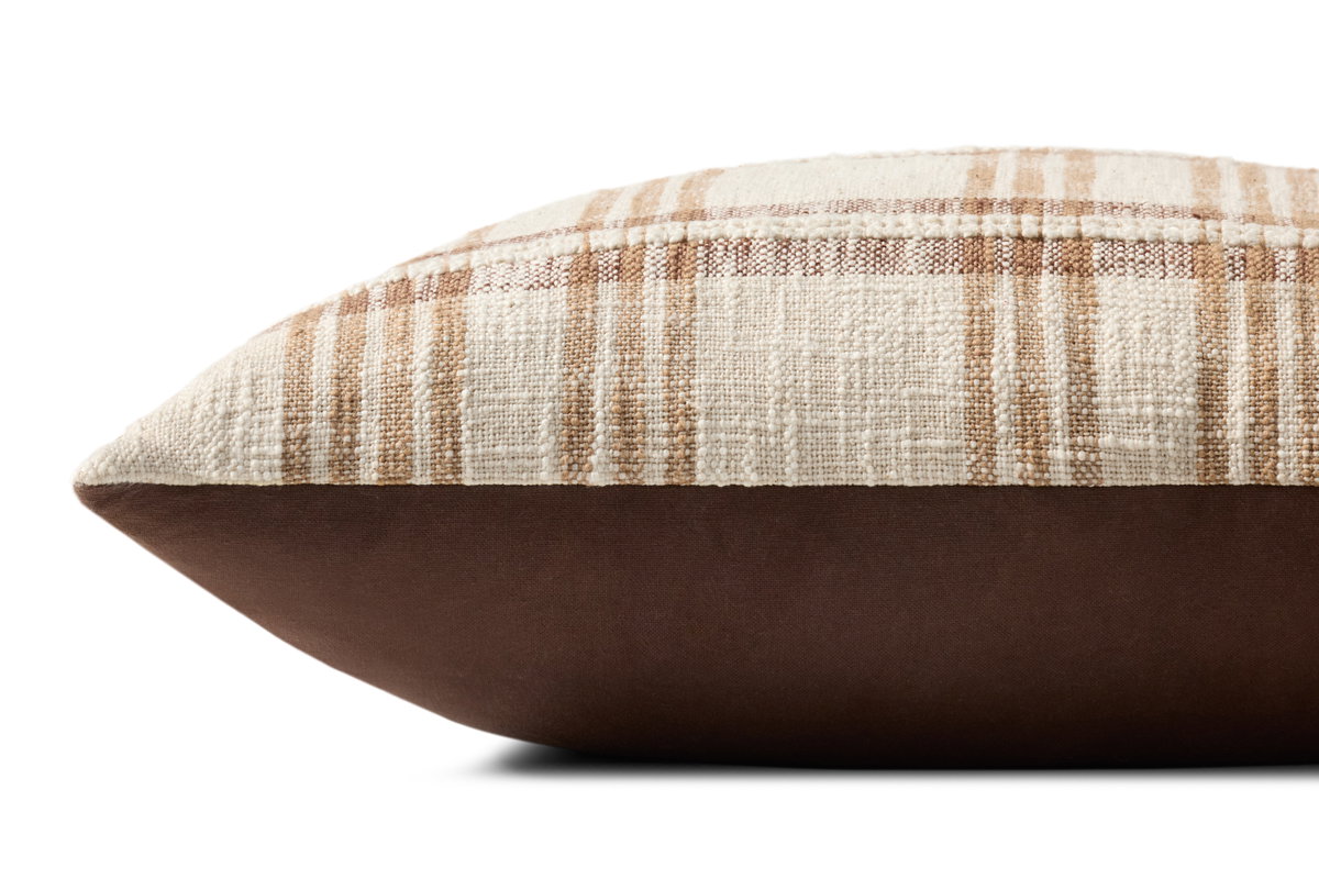 Loloi Tan Pillow, Decorative Pillow, 22" length x 22" width View 2