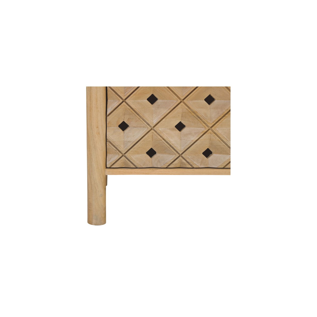 Fulton 6 Drawer Dresser Natural, by Moe's Home, 60" width x 34" height x 20" depth View 7