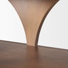 Bela 80' Medium Brown Wood Arched Console Table, by Mercana, 80" length x 16" width x 29" height thumbnail 11