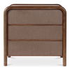 Rye 3 Drawer Nightstand Warm Brown, by Moe's Home, 31.75" width x 30.5" height x 19.75" depth thumbnail 1
