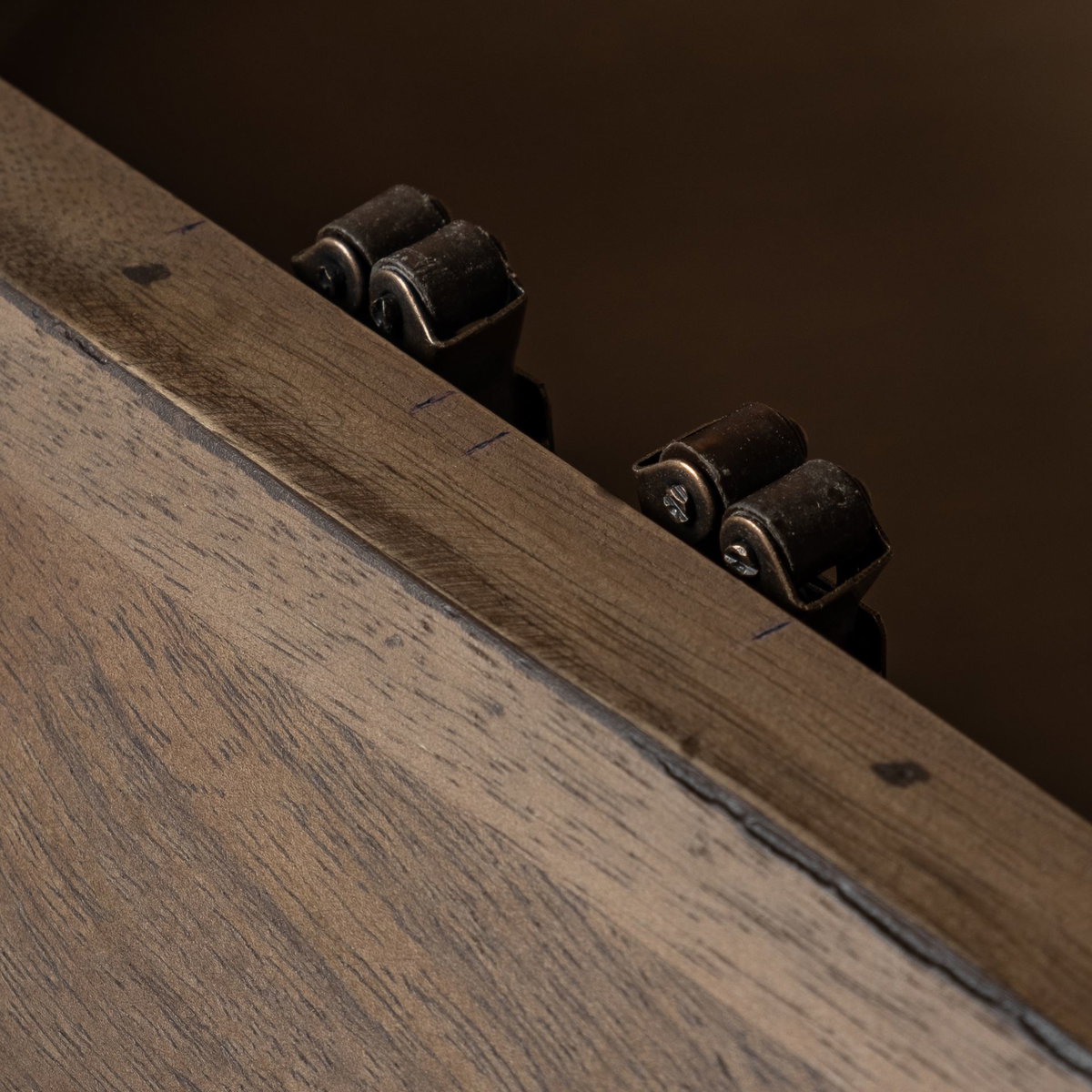 Arreto 48' Hexagonal Hinged Solid Wood Top and Base Coffee Table, by Mercana, 48" length x 48" width x 15" height View 7