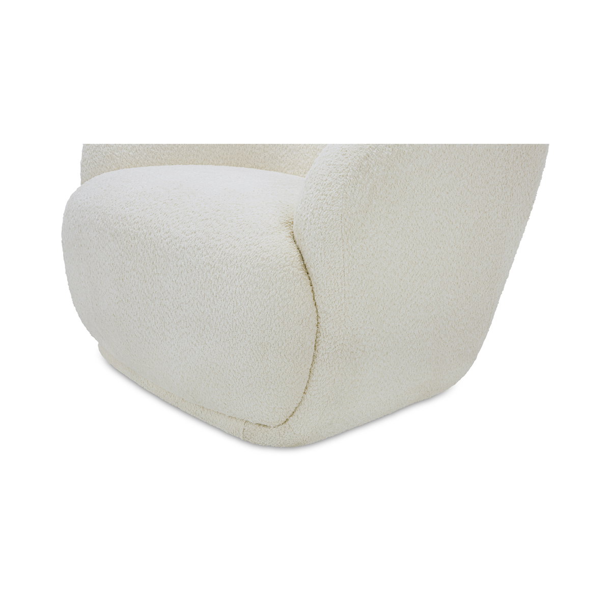 Stevie Lounge Chair Cream, Accent Chair by Moe's Home, 35" width x 32.3" height x 34.25" depth View 6