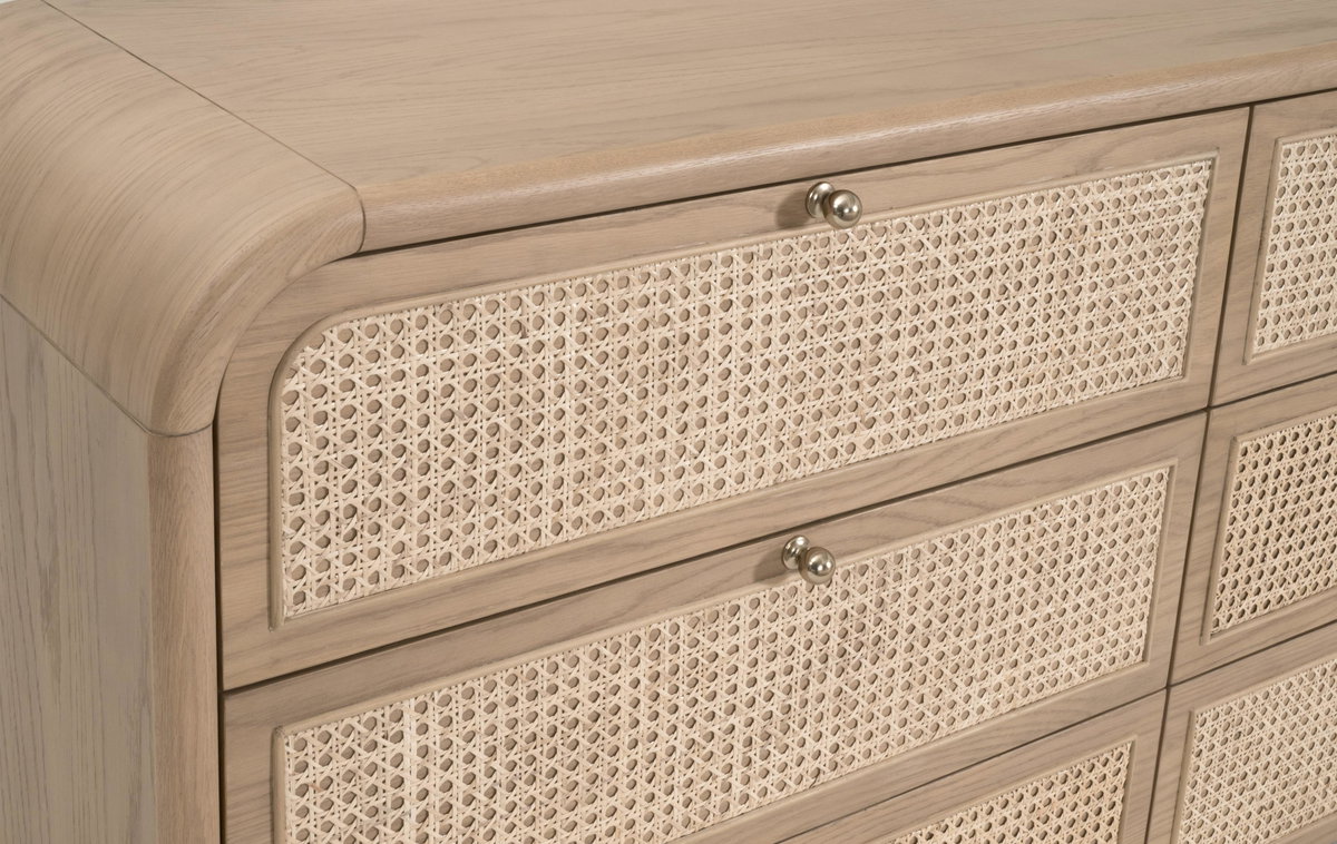 Cannes 6-Drawer Double Dresser, by Essentials for Living, 68" width x 35" height x 20" depth View 6