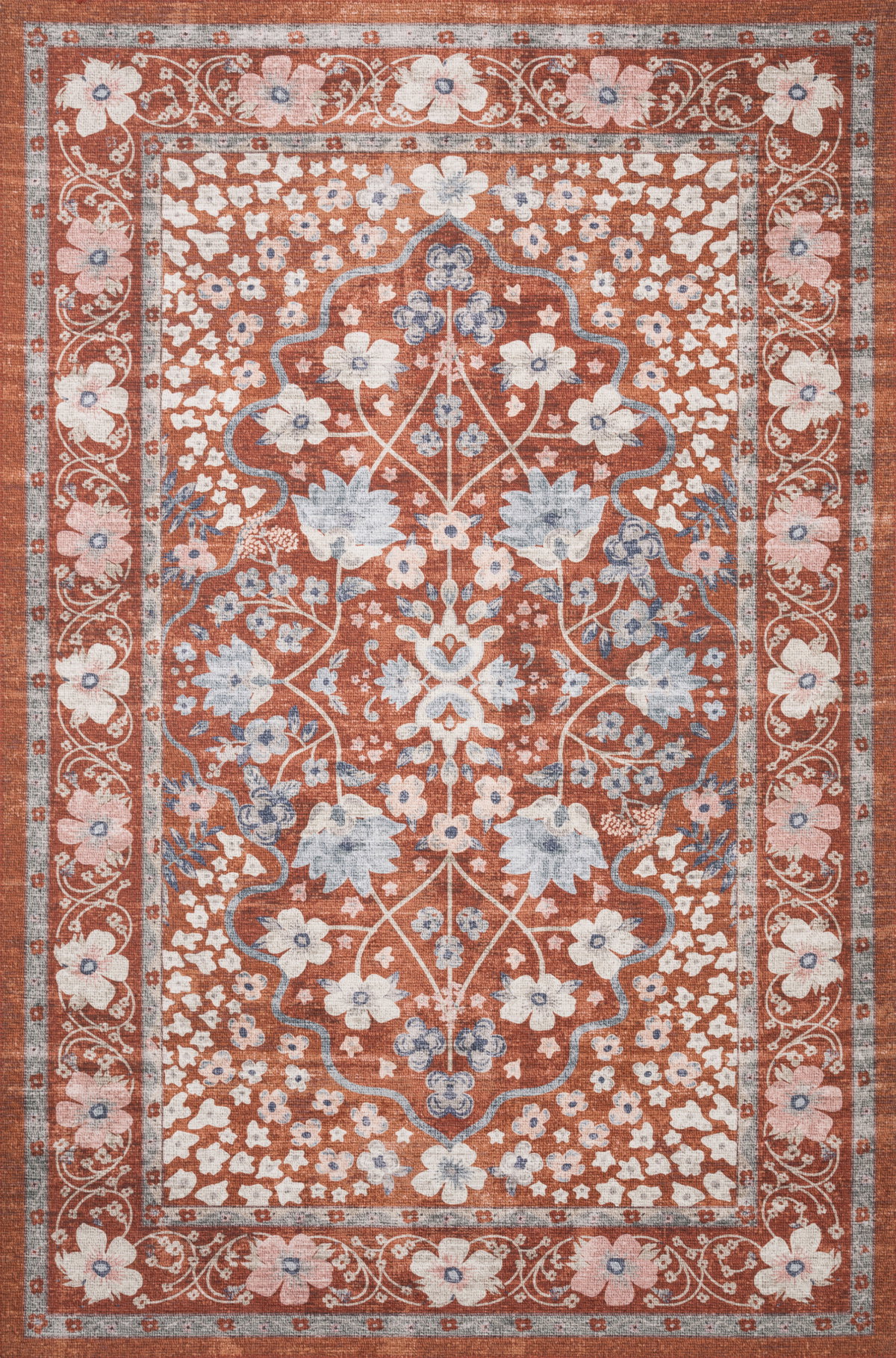 Rifle Paper Co. x Loloi Palais Rug, 1'6" length x 1'6" width View 1