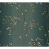 Vertical Blossoms Teal Metallic Wallpaper thumbnail 0