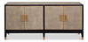 Beto Four Door Sideboard, by Sarreid, 1'6" length x 6'4" width x 2'10" height thumbnail 2