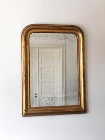 Online Designer Bedroom Large Antique French Louis Philippe Giltwood Mirror – Late 19th Century