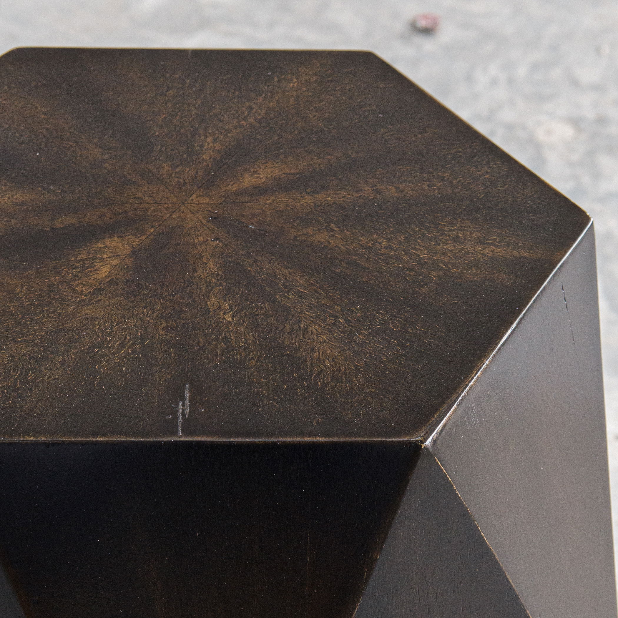 Volker Black Geometric Accent Table large image 