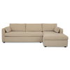 Burrow Sleeper Sectional With Storage Chaise Sand Right, Sectional Sofa by Moe's Home, 115.75" width x 32.68" height x 61" depth thumbnail 1