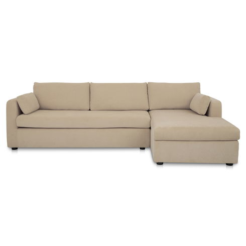 Burrow Sleeper Sectional With Storage Chaise Sand Right