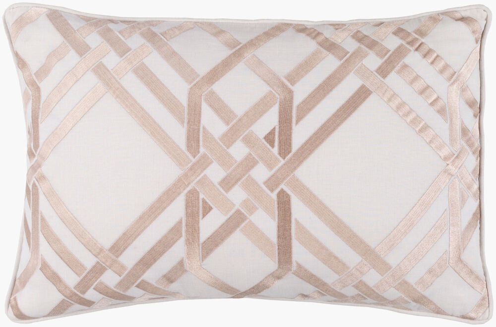 Pagoda Lumbar Pillow, Decorative Pillow by Surya, 13" length x 20" width