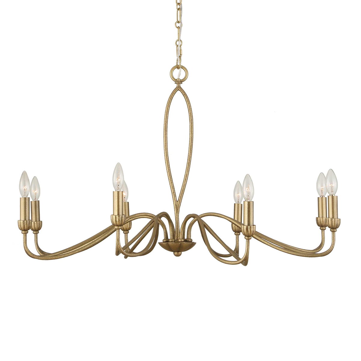 Corella 8 Light Chandelier, Pendant by Uttermost, 23" height x 40" diameter View 1
