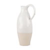 Valora Black Speckled Cream with Light Beige Ceramic Jug, Decorative Jar by Mercana, 7.09" length x 5.31" width x 14.37" height thumbnail 1