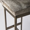Millie Backless 26.25in Seat Counter Stool | Gray Hair-On-Hide, Counter & Bar Stool by Mercana, 16.75" length x 17.75" width x 26" height thumbnail 11