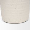 Tyrus Medium Textured Matte White with Speckling Ceramic Vase thumbnail 9