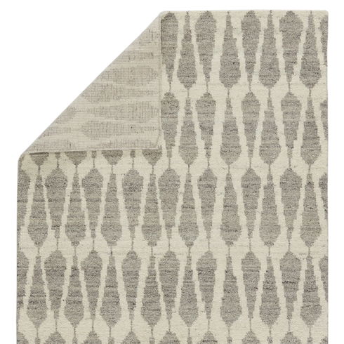 Asante Hand-Knotted Wool Ivory/Gray Area Rug