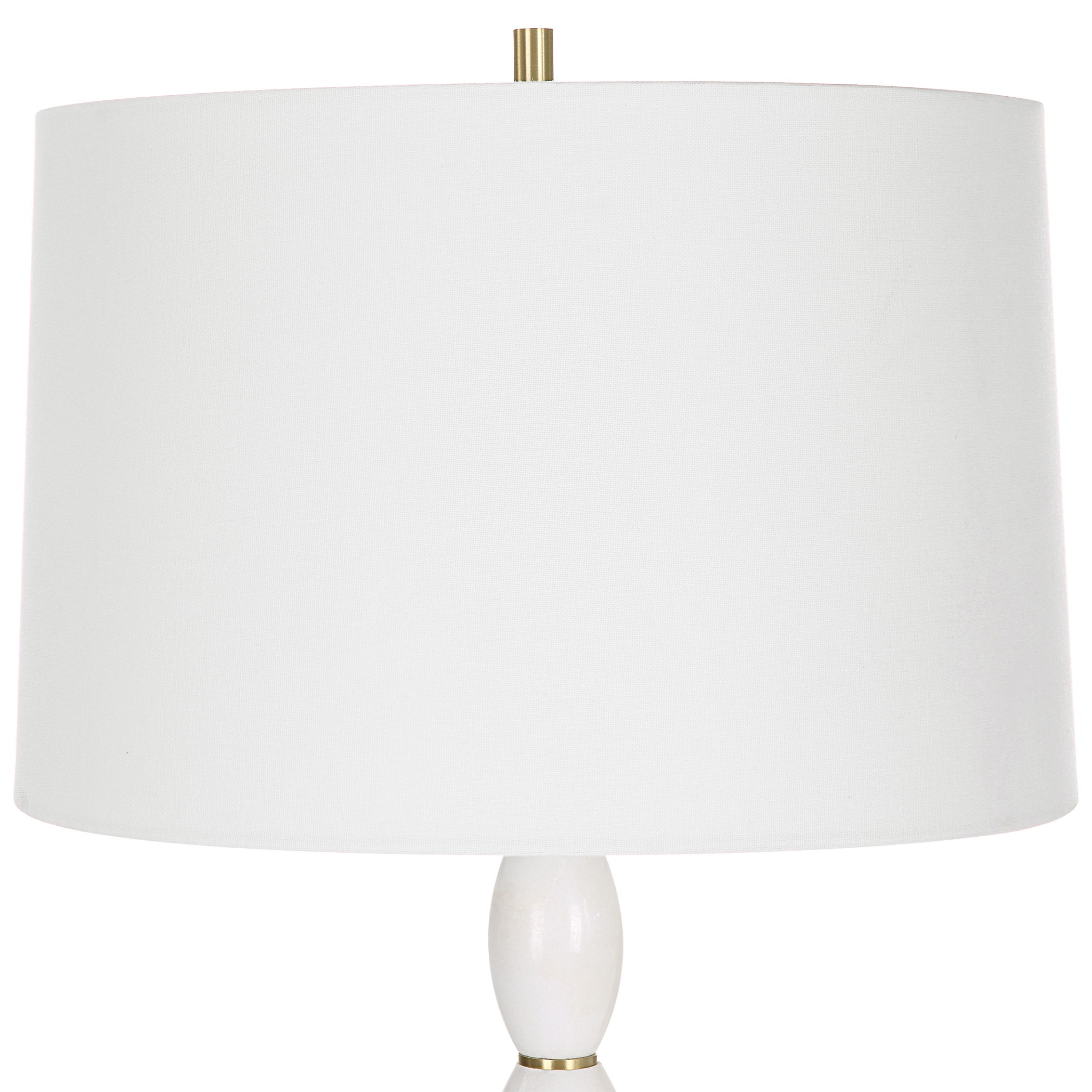 Regalia White Marble Table Lamp large image 