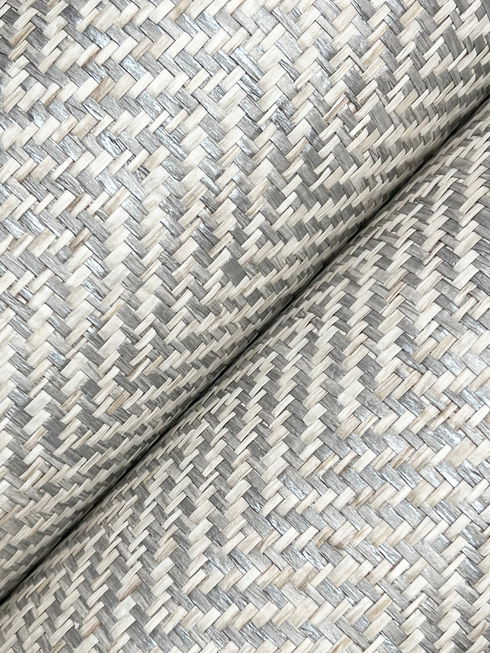 Tailored Weave Grey Wallpaper