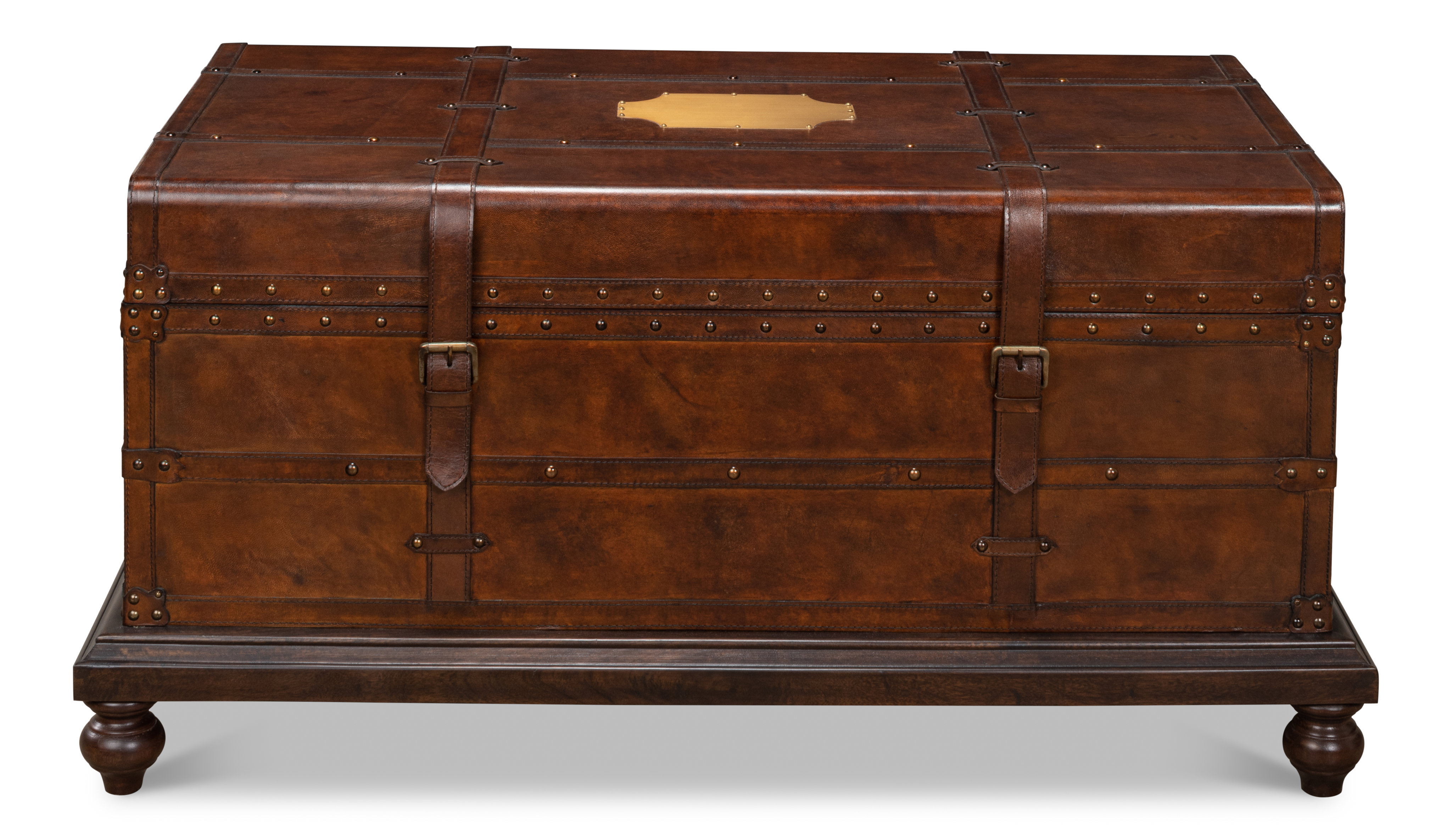 Laramie Trunk Coffee Table, by Sarreid, 43" length x 26" width x 20" height View 10