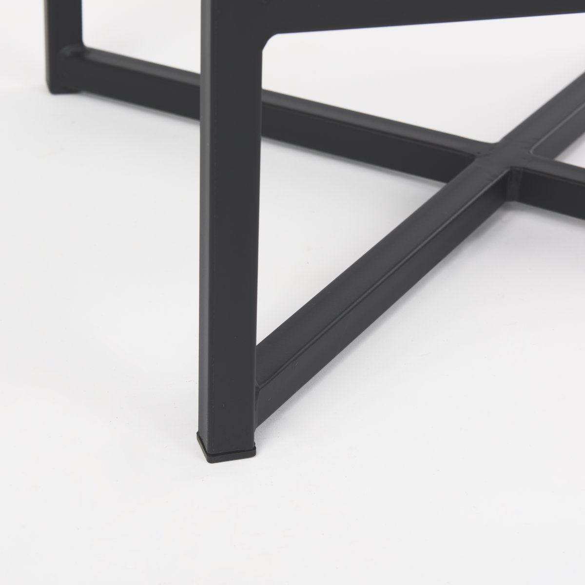 Frodo Backless 26.4in Seat Counter Stool | Gray Fabric with Black Iron, Counter & Bar Stool by Mercana, 16.54" length x 16.54" width x 26.38" height View 10