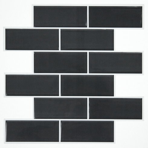Charcoal Seaglass Sticktile