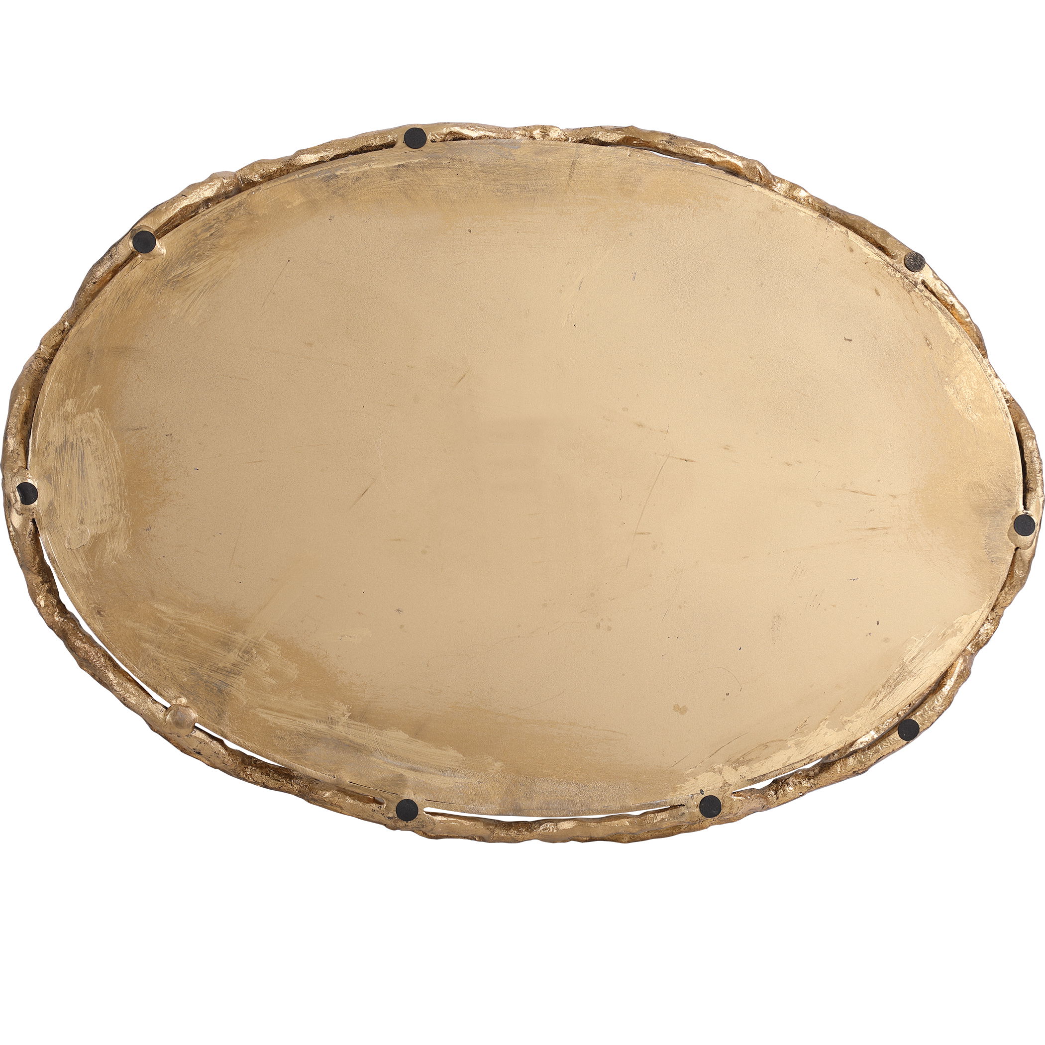Cable Chain Mirrored Tray, Decorative by Uttermost, 18.62" width x 2.37" height x 12.87" depth View 8